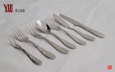 頂級不銹鋼berndorf西餐刀叉勺4件套餐白菜價(不銹鋼餐具,西餐刀叉餐具)--廣州市銀貂金屬制造