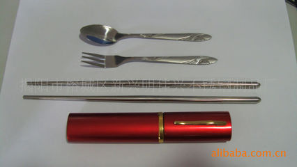 【不銹鋼禮品,旅游外出攜帶方便式餐具套裝】價格,廠家,圖片,刀叉,揭陽市榕城區新興明佳興不銹鋼制品廠-