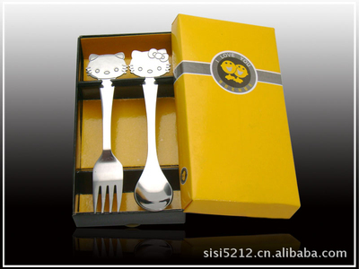 【餐具專業生產商 開心笑臉便攜式不銹鋼餐具兩件套(筷+勺)】價格,廠家,圖片,刀叉,揭東縣曲溪金旺來不銹鋼制品廠-